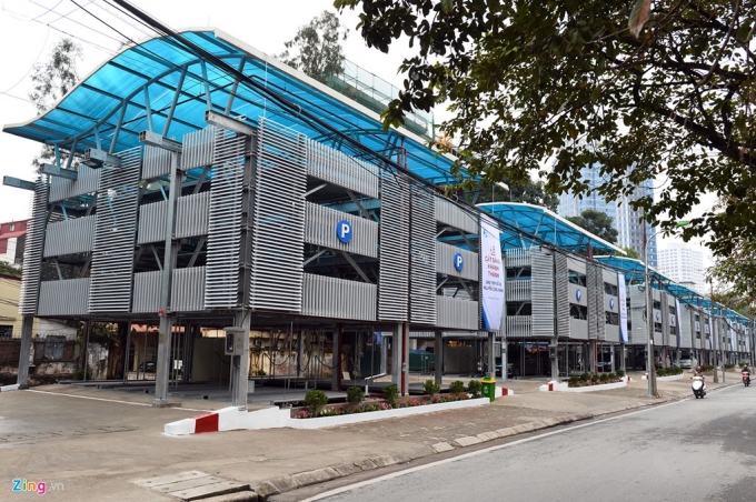 Khai trương giàn thép đỗ xe 4 tầng tại phố Nguyễn Công Hoan, Hà Nội