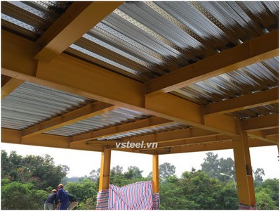 Nhà khung thép và giải pháp sàn deck