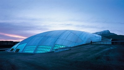 Sân vận động khúc côn cầu ở Jaca, Aragon, Tây Ban Nha