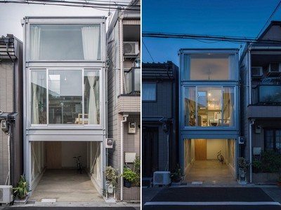 Nhà ống kết cấu thép 44 m2 tại Nhật Bản